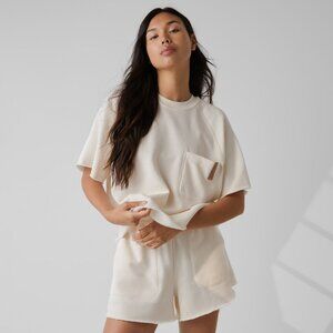 Lunya Silksweats™ Reversible Short Sleeve Sweatshirt